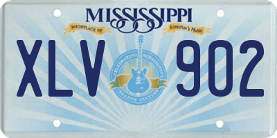 MS license plate XLV902