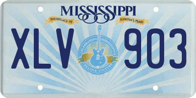MS license plate XLV903