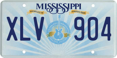 MS license plate XLV904