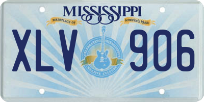 MS license plate XLV906