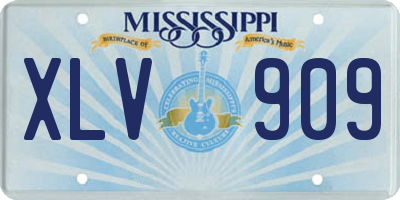 MS license plate XLV909