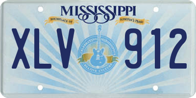 MS license plate XLV912