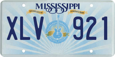 MS license plate XLV921