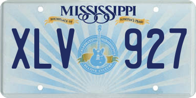MS license plate XLV927