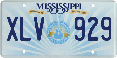 MS license plate XLV929
