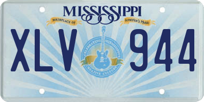MS license plate XLV944