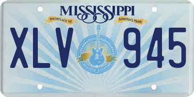 MS license plate XLV945