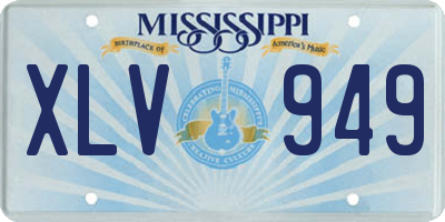 MS license plate XLV949