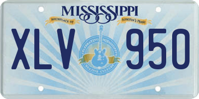 MS license plate XLV950