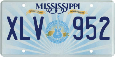 MS license plate XLV952