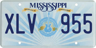 MS license plate XLV955