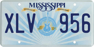 MS license plate XLV956