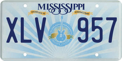 MS license plate XLV957