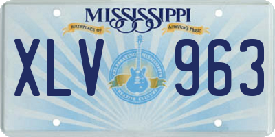MS license plate XLV963