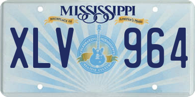 MS license plate XLV964