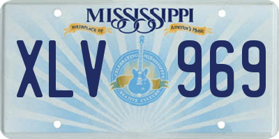 MS license plate XLV969