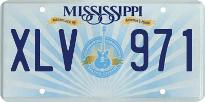 MS license plate XLV971