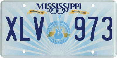 MS license plate XLV973
