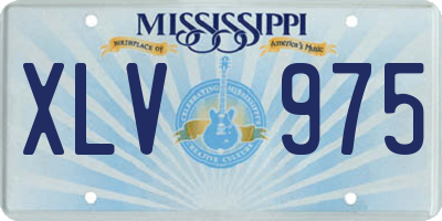 MS license plate XLV975