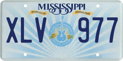 MS license plate XLV977