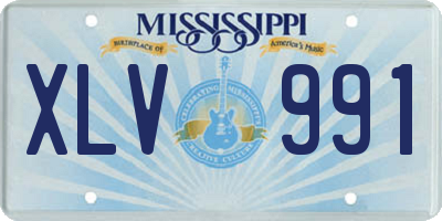 MS license plate XLV991