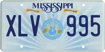 MS license plate XLV995