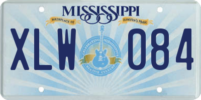 MS license plate XLW084