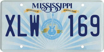 MS license plate XLW169