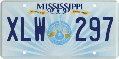 MS license plate XLW297