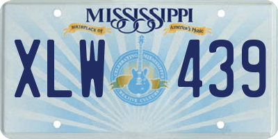 MS license plate XLW439