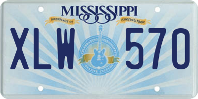 MS license plate XLW570