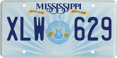 MS license plate XLW629