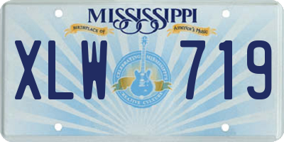 MS license plate XLW719