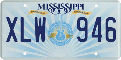 MS license plate XLW946
