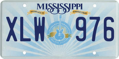 MS license plate XLW976