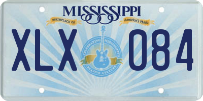 MS license plate XLX084