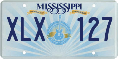 MS license plate XLX127