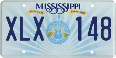 MS license plate XLX148