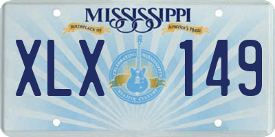 MS license plate XLX149