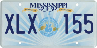 MS license plate XLX155