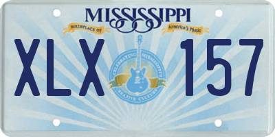 MS license plate XLX157
