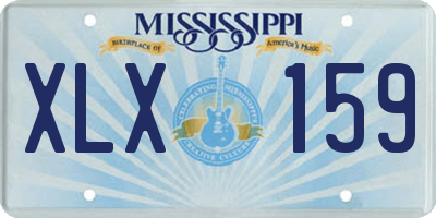 MS license plate XLX159