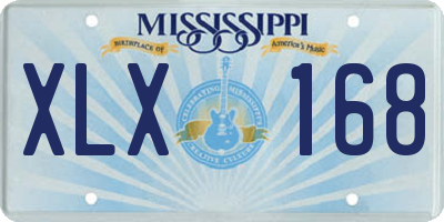 MS license plate XLX168