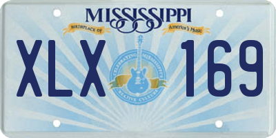 MS license plate XLX169