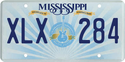 MS license plate XLX284