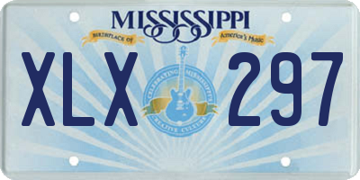 MS license plate XLX297