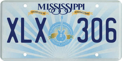 MS license plate XLX306