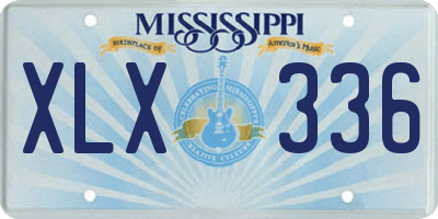 MS license plate XLX336