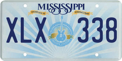MS license plate XLX338