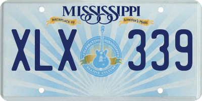 MS license plate XLX339